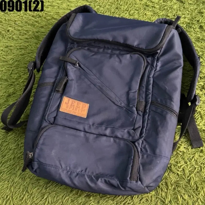 [BUNJANG] Jeep Spirit Navy Backpack 0901 / 지프 스피릿 백팩 네이비 0901