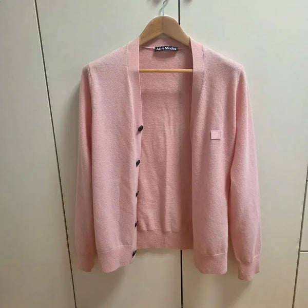 [BUNJANG] Acne Studios Wool Cardigan - Pink (Medium) / 아크네스튜디어 울 가디건 m(정품)