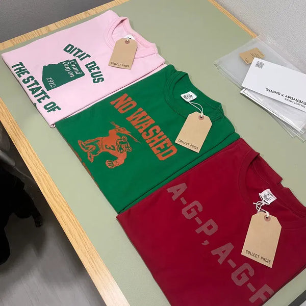 [BUNJANG] Collect Piece T-Shirts Bundle (Size L) / 컬렉트피시스 티셔츠 라지사이즈 3장 일괄판매