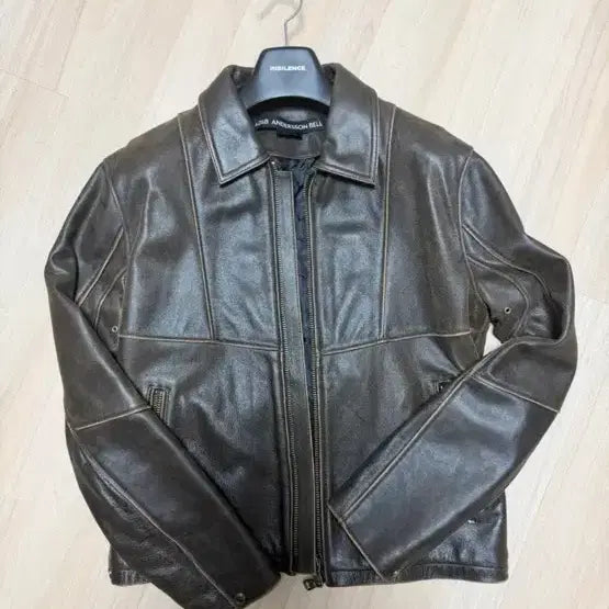 [BUNJANG] Andersson Bell Dark Brown Leather Jacket L / 앤더슨벨 다크 브라운 소 가죽 자켓 L