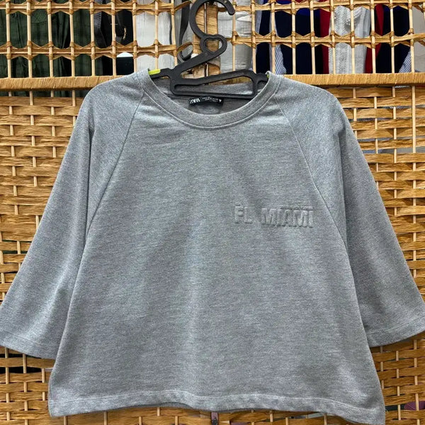 [BUNJANG] Zara Cropped T-Shirt / 자라 크롭 티셔츠
