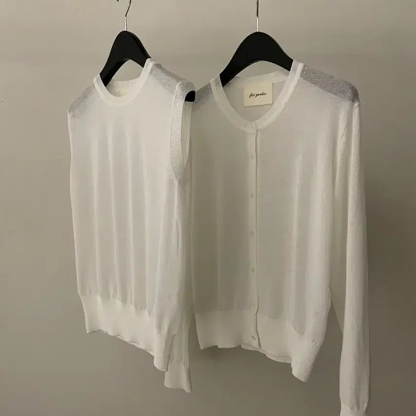 [BUNJANG] Round Knit Cardigan Set / 라운드니트 가디간 세트