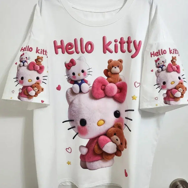 [BUNJANG] Hello Kitty Oversized T-Shirt / 헬로키티 오버핏 빅사이즈 반팔티셔츠<새상품>가격내림x