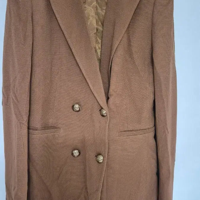 [BUNJANG] Mijins Double Button Brown Jacket / 미센스 더블 버튼 브라운 자켓