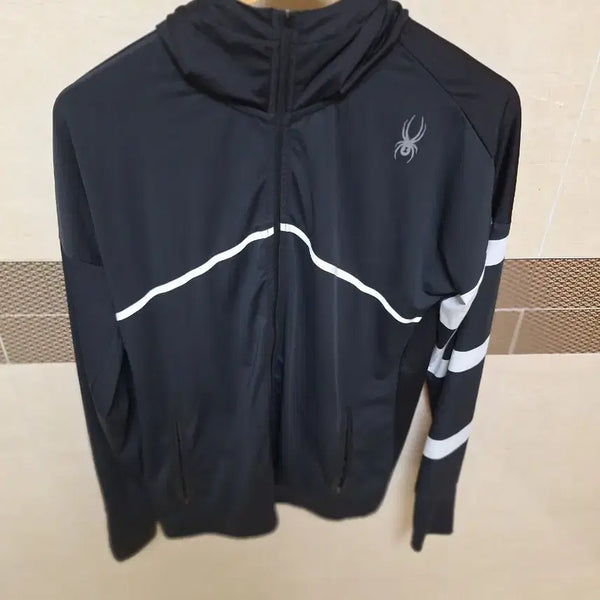 [BUNJANG] Spider Hooded Zip-Up Jacket Black (L) / # 스파이더 후드 집업 블랙(L)