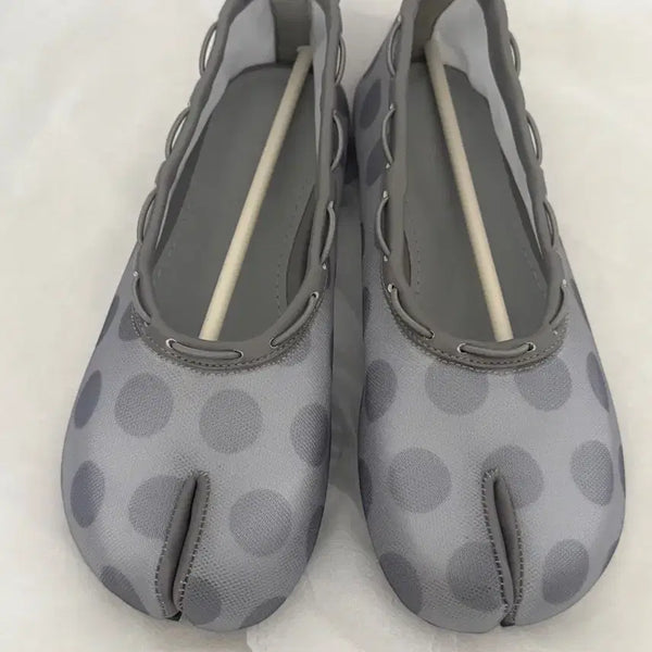 [BUNJANG] Paes Dot Mesh Flat Shoes 230 Grey / Paes 페이즈 도트 매쉬플랫 230 그레이