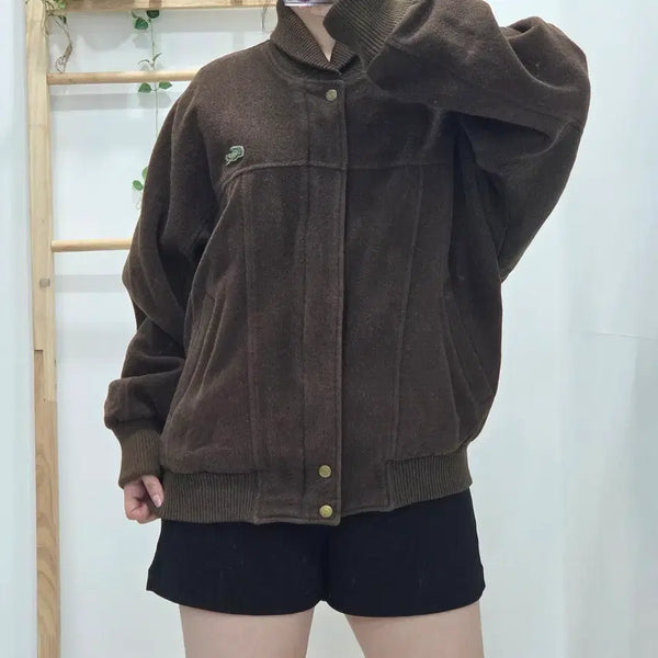 [BUNJANG] Lacoste 80s Rare Wool Blouson Jacket - Size M / [M]80s 희귀템 라코스테 울 블루종/자켓