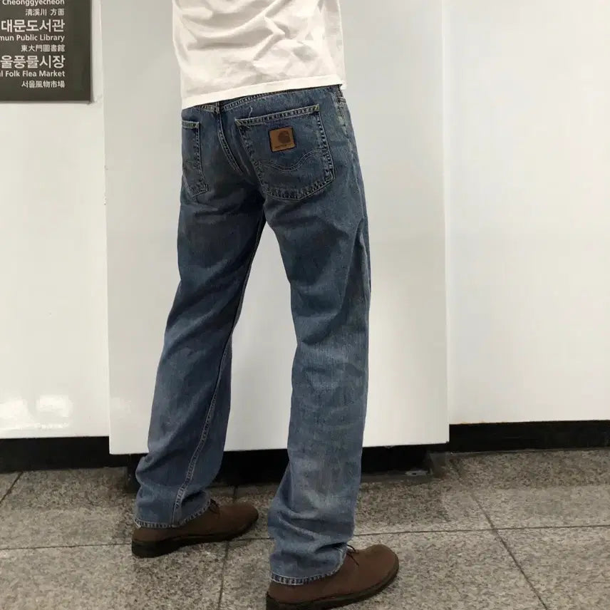 [BUNJANG] Carhartt WIP Patch Denim Pants / 칼하트 wip 정품 패치 데님팬츠