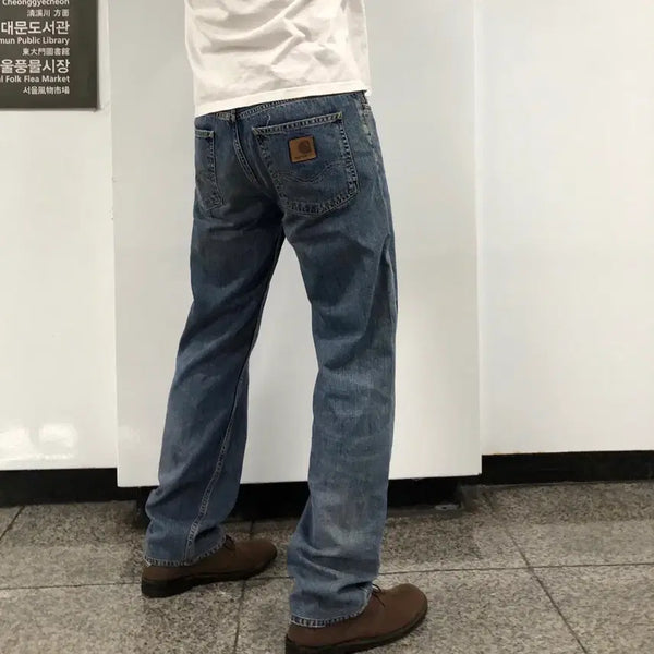 [BUNJANG] Carhartt WIP Patch Denim Pants / 칼하트 wip 정품 패치 데님팬츠