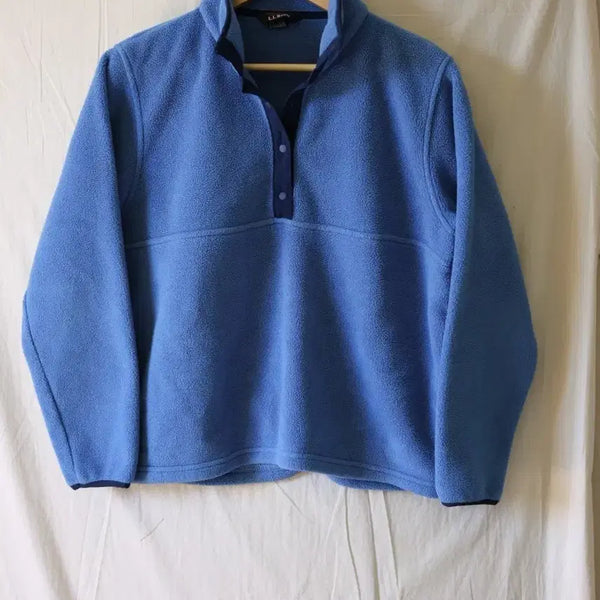 [BUNJANG] L.L.Bean Snap-T Fleece Pullover Blue / 엘엘빈 신칠라 스냅티 플리스 블루