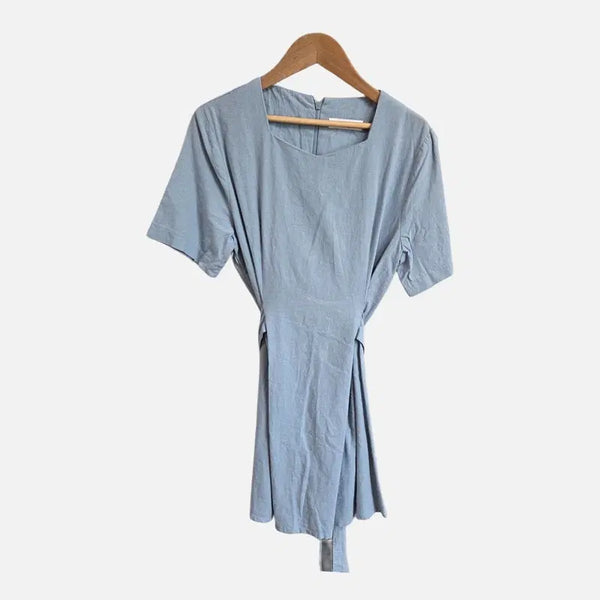 [BUNJANG] Light Blue Free Size Dress / 라이트 블루 여자 FREE 원피스 O2586