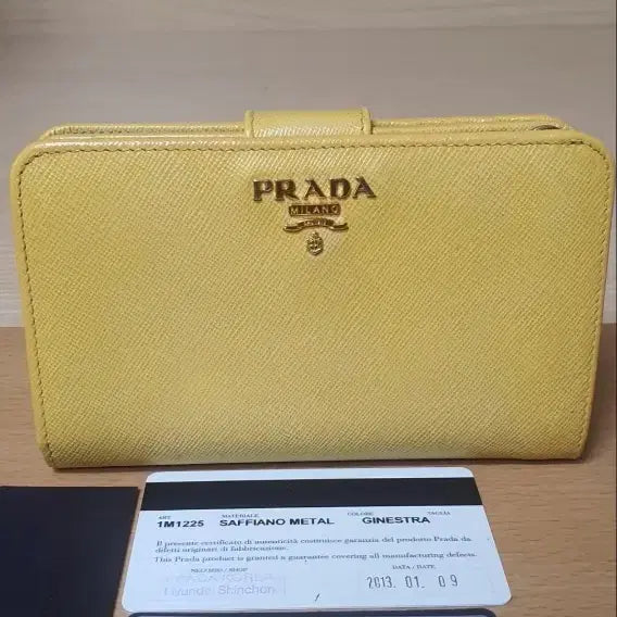 [BUNJANG] Prada Saffiano Leather Bifold Wallet / 프라다 사피아노 반지갑/지갑 정품S급(보증서O)