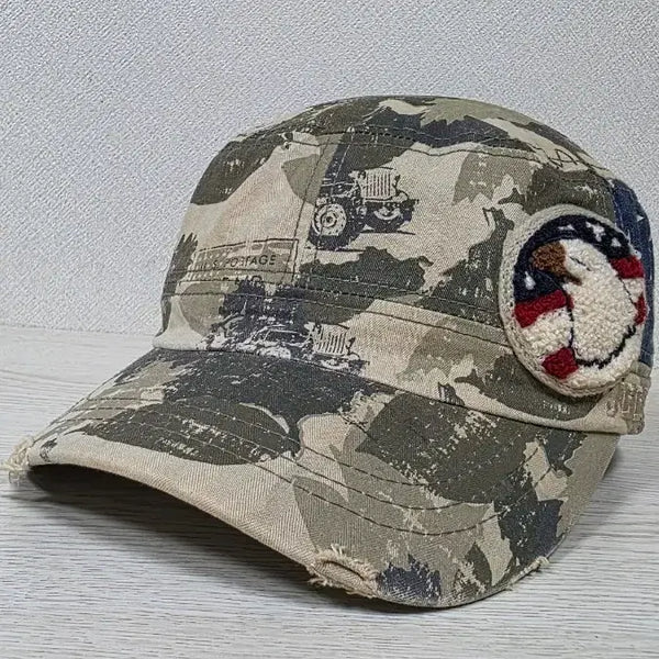 [BUNJANG] Jeep Camo Military Cap / 지프 카모 군모 프리 56-58cm
