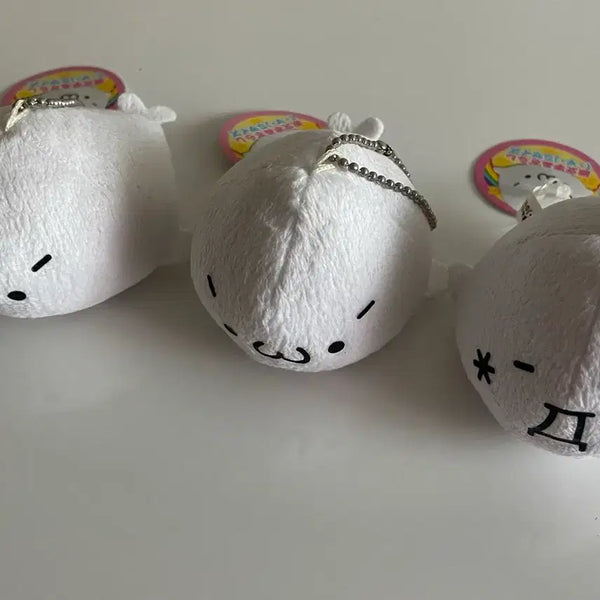 [BUNJANG] Kaomoji Seal Plush Doll Keychain Bundle / 카오모지 물개 인형 누이 키링 일괄