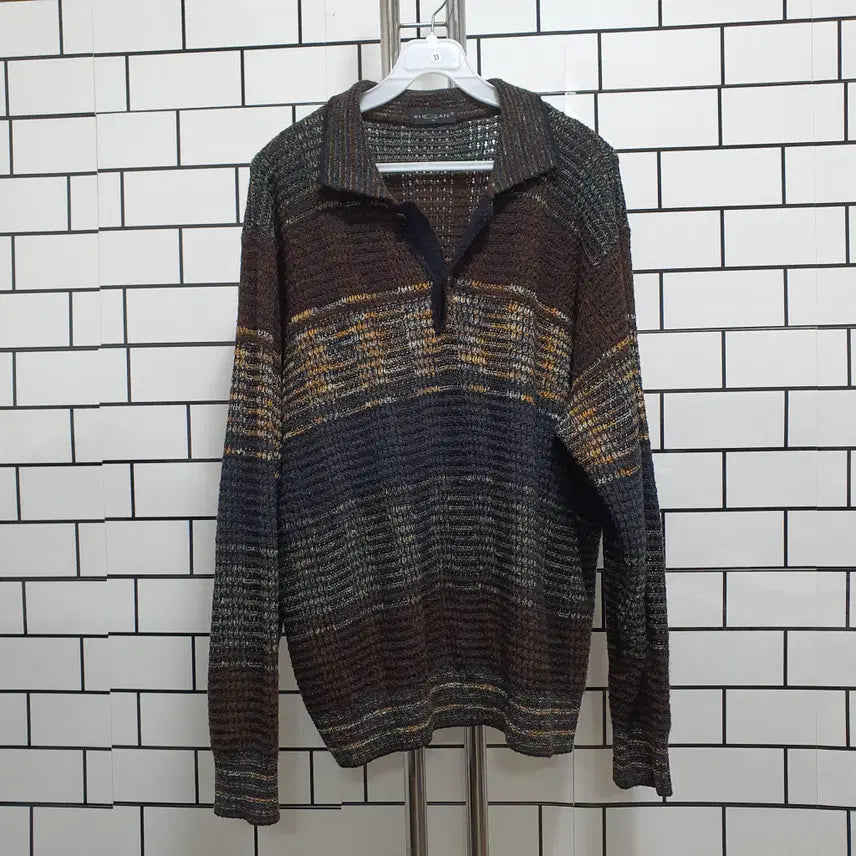 [BUNJANG] Vintage Knit Collar T-Shirt / -33 빈티지 니트 카라티셔츠
