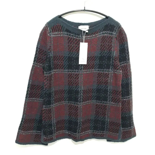[BUNJANG] Ruby Mayer Flare Sleeve Check Knit Top / 루비메이어 플레어 소매 체크 니트 S_M2541