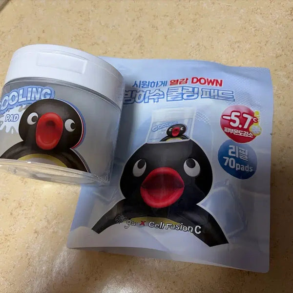 [BUNJANG] Cell Fusion C Pingu Cooling Pad (Main + Refill) / 셀퓨전씨 핑구 쿨링 패드 본품+리필