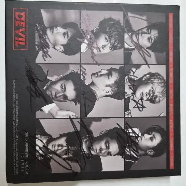 [BUNJANG] Super Junior Special Album DEVIL Signed CD / 슈퍼주니어 스페셜 앨범 DEVIL 전원사인반 cd 입니다 깨끗합니다