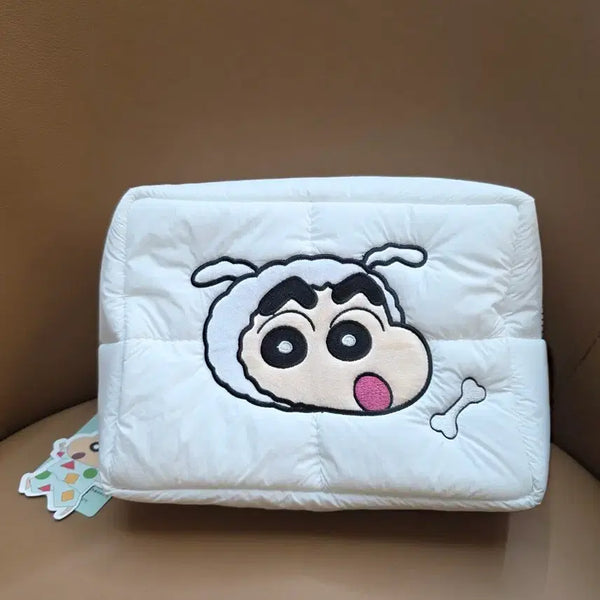 [BUNJANG] Crayon Shin-chan Quilted Pouch / 짱구 퀼팅 파우치