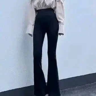 [BUNJANG] High-Waisted Bootcut Pants (Black) / 하이웨스트 부츠컷팬츠(블랙)롱기장