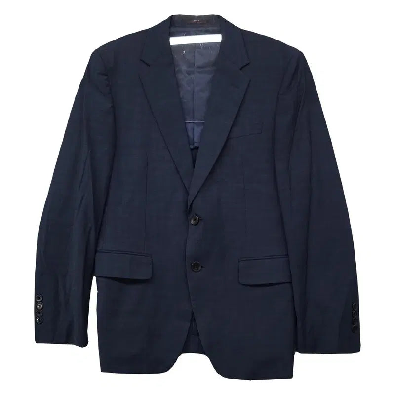 [BUNJANG] JEEK Navy Premium Wool Classic Tailored Blazer / 지이크 네이비 프리미엄 울 클래식 테일러드 블레이저 103