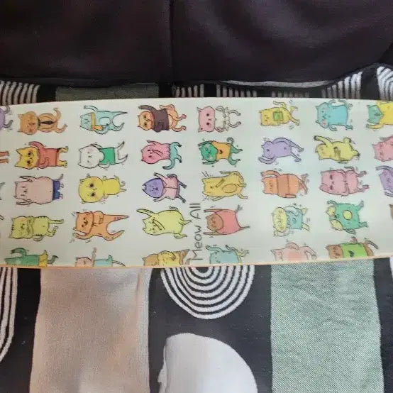 [BUNJANG] Cat Pattern Skateboard - Meow / 고양이 패턴 스케이트보드-meow