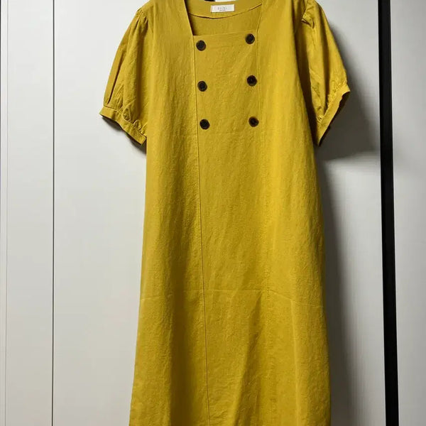 [BUNJANG] Double Button Dress / 더블 단추 원피스