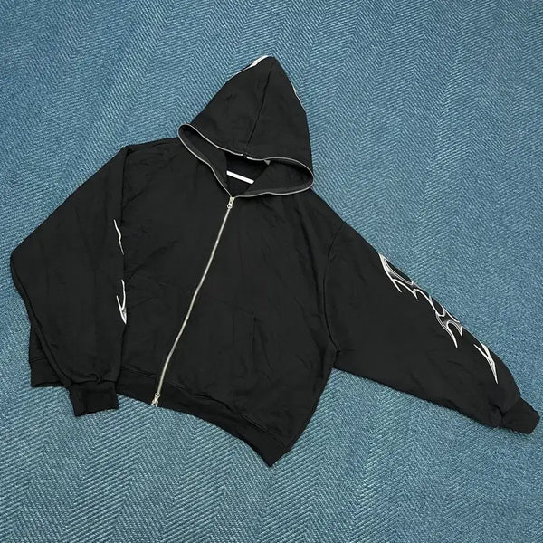 [BUNJANG] GLAMOUR Two-Way Hooded Zip-Up Jacket / [Os] 글래머 GLAMOUR 투웨이 후드집업 만원샵