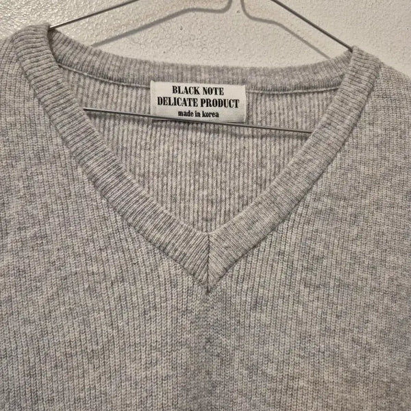 [BUNJANG] Black Note Delicate Product Knit Gray / 블랙노트 델리케이트 프로덕트 니트 그레이 가73