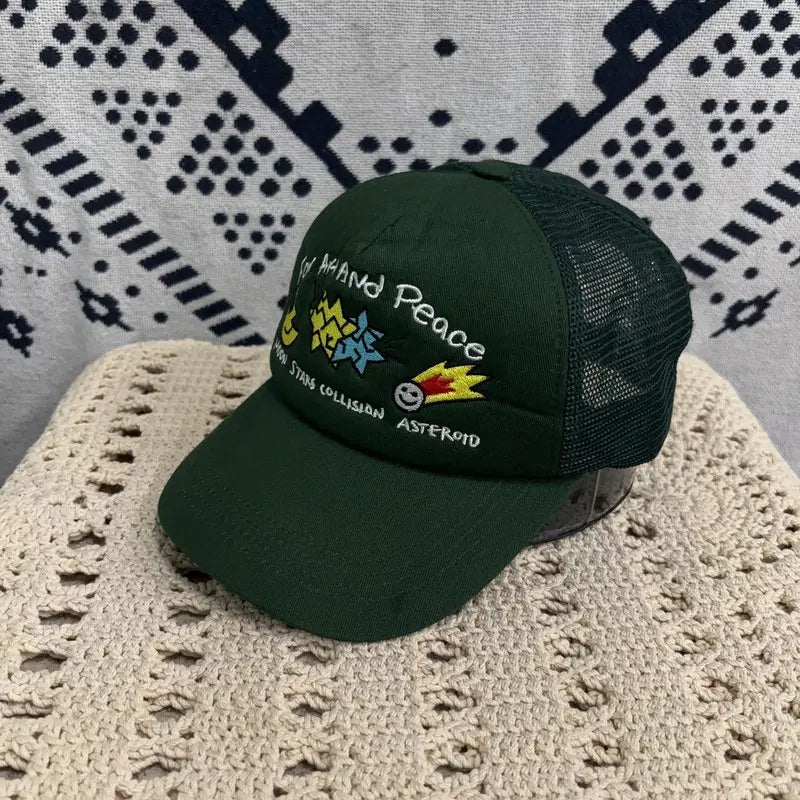 [BUNJANG] Team Comics Detail Embroidered Mesh Ball Cap / [F] 팀코믹스 디테일 자수 메쉬 볼캡 모자