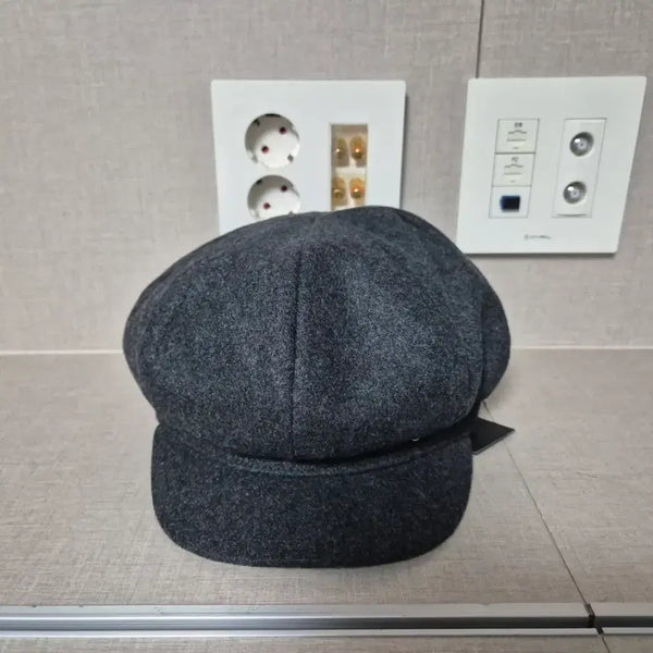 [BUNJANG] White Sands New Wool Beret Charcoal / 프리)화이트샌즈 새제품 울 차콜 베레모