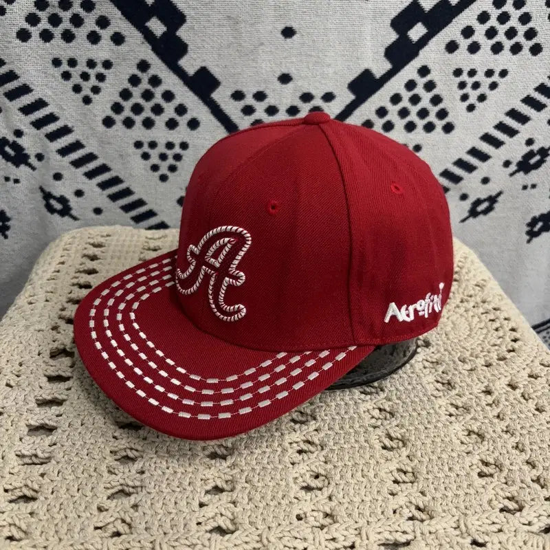 [BUNJANG] AERO FITCH Embroidered Snapback Ball Cap / [57-59] AERO FITCH 자수 스냅백 볼캡 모자