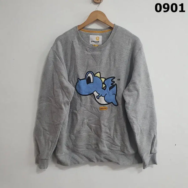 [BUNJANG] Fancot Gray Dragon Sweatshirt XL / 팬콧 맨투맨 그레이 드래곤 xL