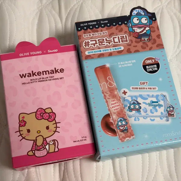 [BUNJANG] WakeMake & Rom&nd Sanrio Collaboration Lip Tints / 웨이크메이크 롬앤 산리오 콜라보 틴트
