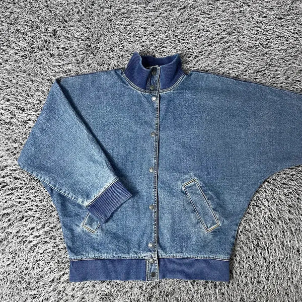 [BUNJANG] ZARA Vintage Washed Denim Blouson Jacket / ZARA 자라 여성 빈티지 워시드 데님 블루종 자켓 오버핏
