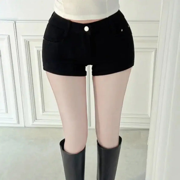 [BUNJANG] Black Short Shorts Hot Pants / 블랙 숏팬츠 핫팬츠