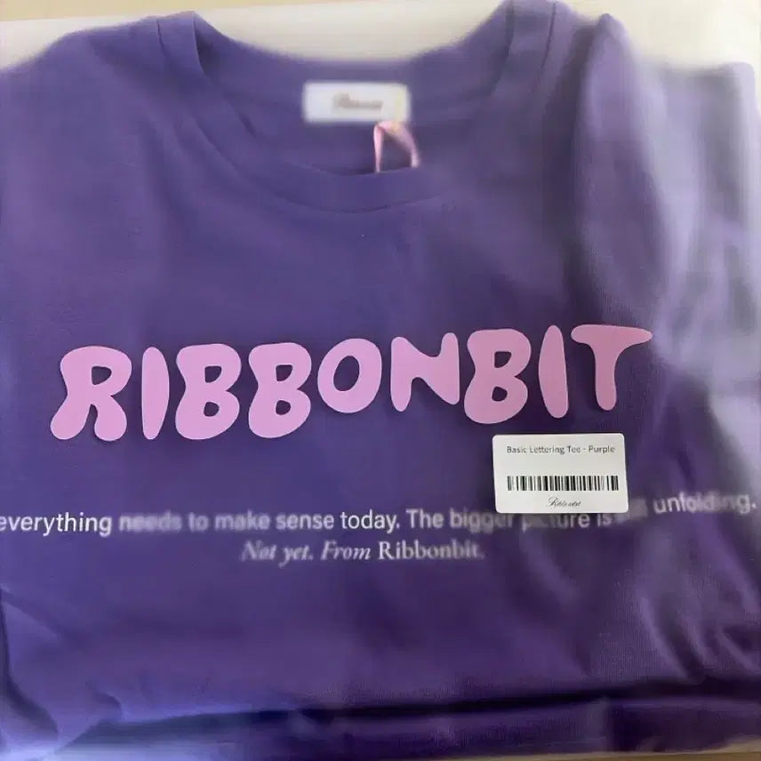 [BUNJANG] Ribbon Light Basic Lettering T-Shirt / 리본빛 Basic Lettering Tee(택 그대로있는 새상품)