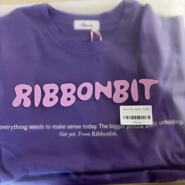 [BUNJANG] Ribbon Light Basic Lettering T-Shirt / 리본빛 Basic Lettering Tee(택 그대로있는 새상품)