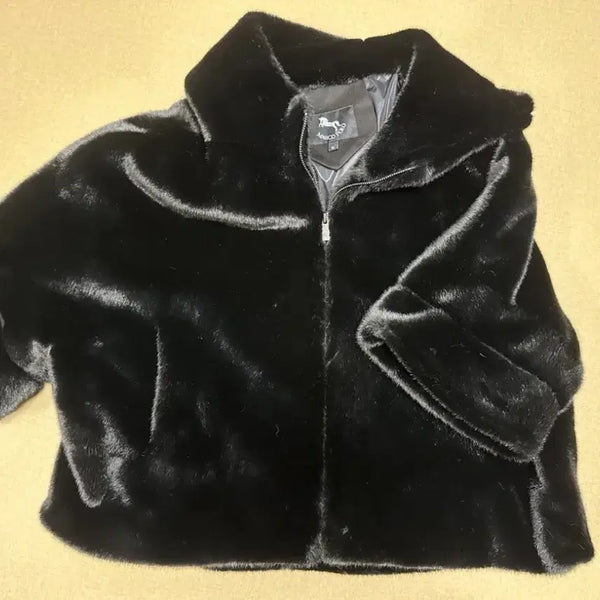 [BUNJANG] Marco Polo Black Fur Jacket / 마르코폴로 블랙 퍼 자켓 M(1번착용/거의새상품)