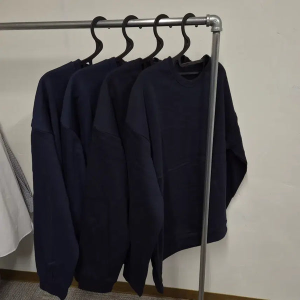 [BUNJANG] Men's Lightly Brushed Sweatshirt Navy XL / 새상품 남성 약기모 맨투맨 네이비