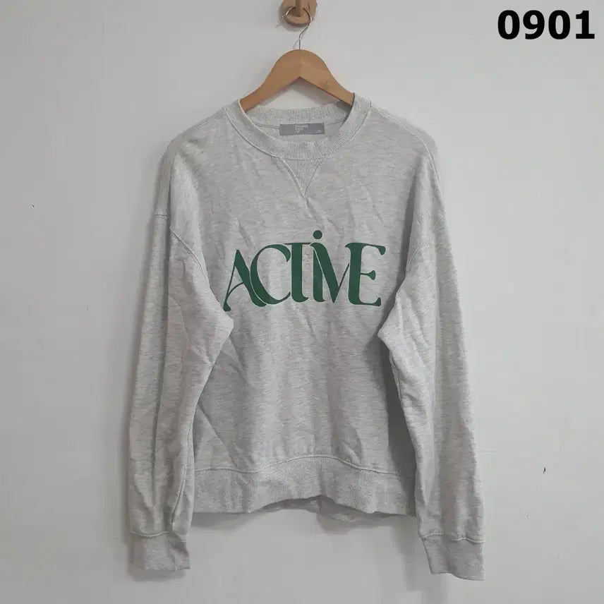[BUNJANG] 8Seconds Men's Sweatshirt Grey XL / 에잇세컨즈 맨투맨 티셔츠 그레이색상 xL