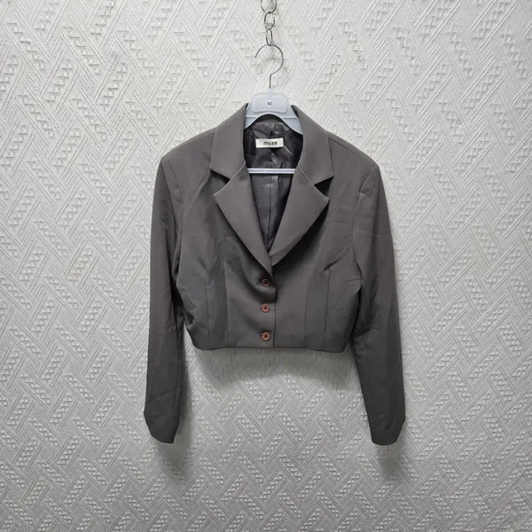 [BUNJANG] Women's Cropped Jacket Olive / 560 여성 크롭 자켓