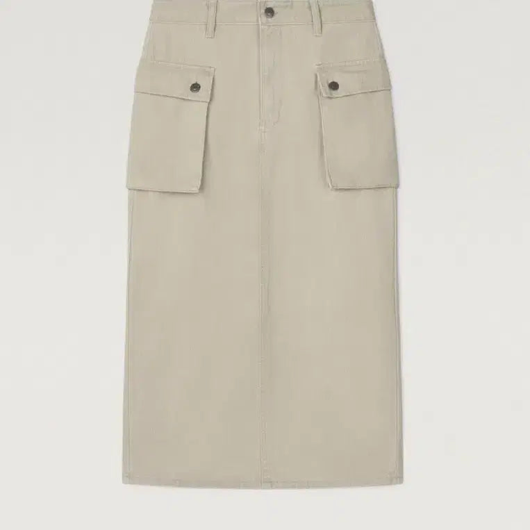 [BUNJANG] ISHII P44 Midi Skirt Light Beige / ISHII 이시이 P44 스커트 / 얼바닉30 파크투 낫띵리튼