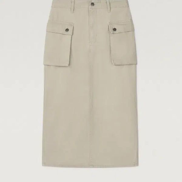 [BUNJANG] ISHII P44 Midi Skirt Light Beige / ISHII 이시이 P44 스커트 / 얼바닉30 파크투 낫띵리튼
