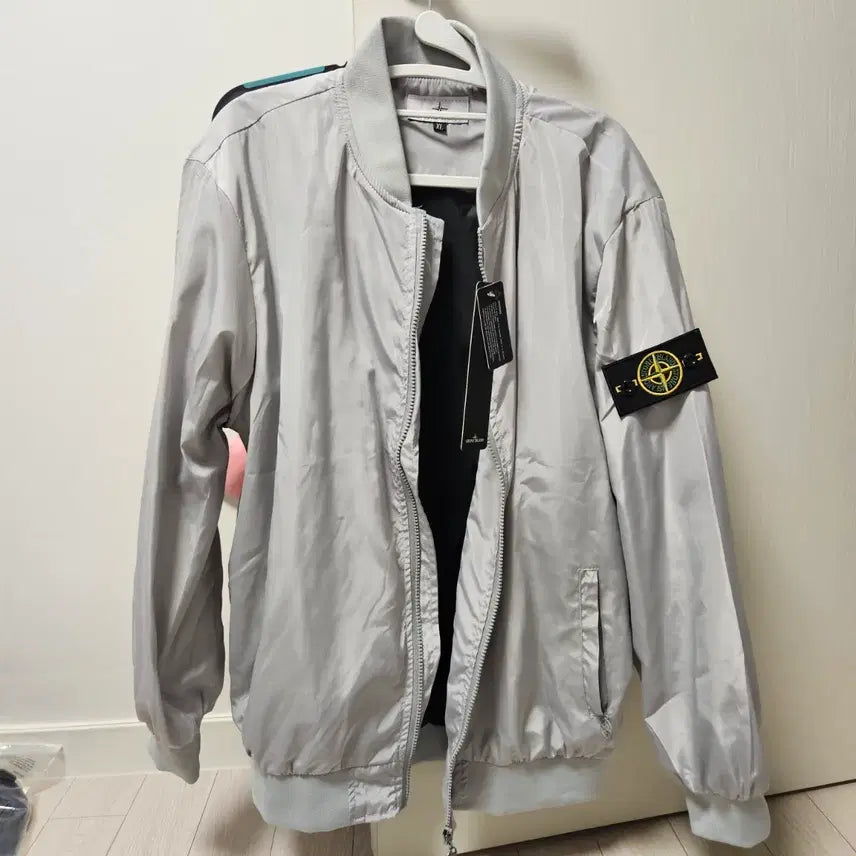 [BUNJANG] Stone Island Blouson Jacket - Silver Grey / 스톤아일랜드 블루종 자켓  실버 그레이