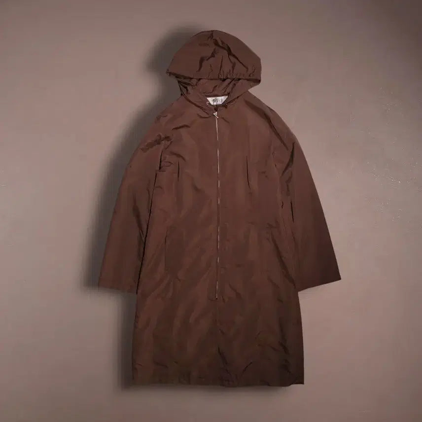 [BUNJANG] Acrylic Rain Hooded Coat / 아크릴 레인 후드티 코트 A1215