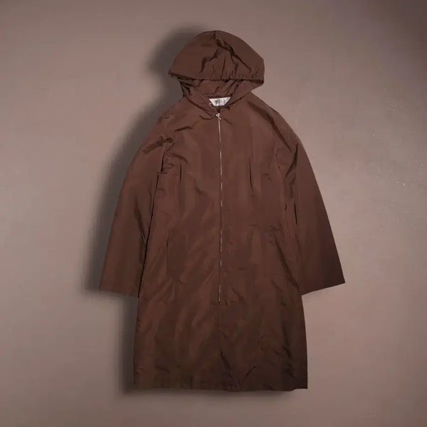 [BUNJANG] Acrylic Rain Hooded Coat / 아크릴 레인 후드티 코트 A1215