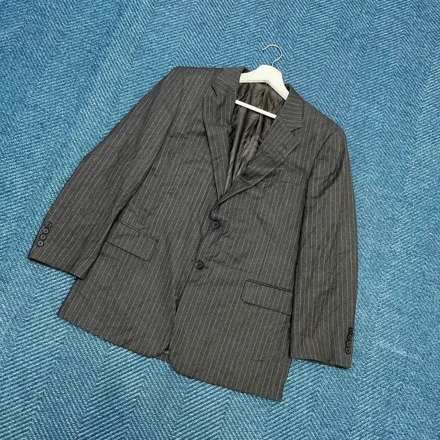 [BUNJANG] Daks Stripe Blazer Jacket / [100] 닥스 스트라이프 블레이저 자켓 만원샵