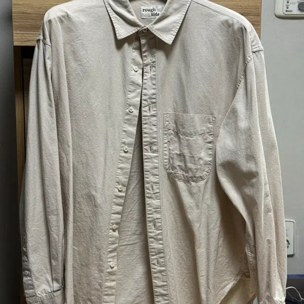 [BUNJANG] Roughside Shirring Shirt Oatmeal / [러프사이드] 셔링 셔츠 오트밀