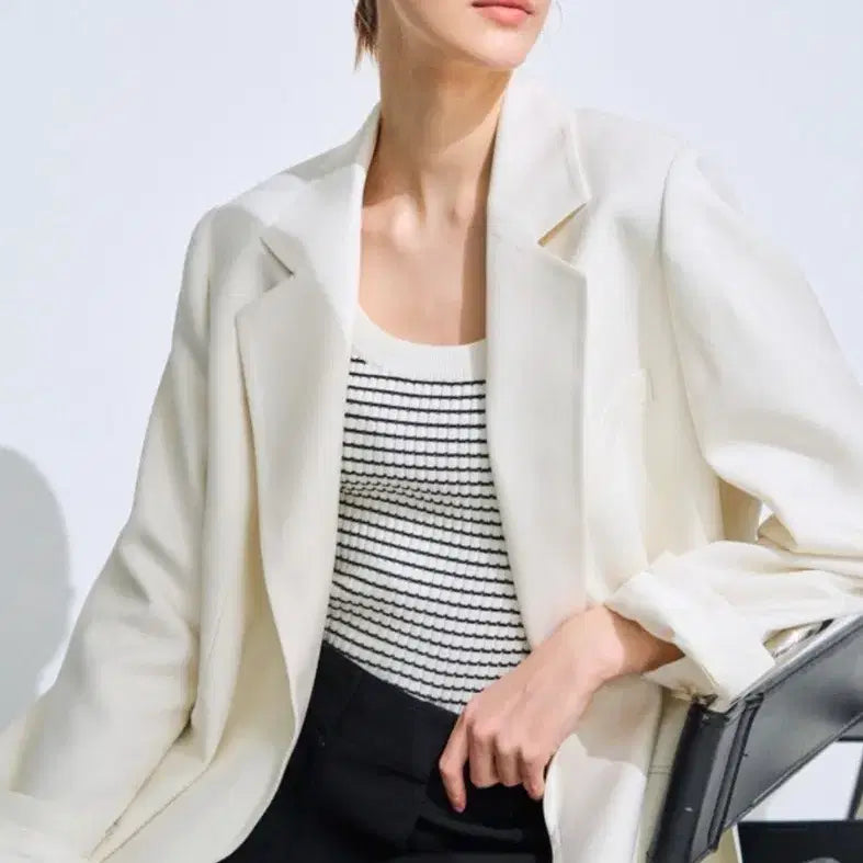 [BUNJANG] TIME Linen Blend Jacket / [새상품] 타임 린넨 블렌드 자켓 845000원